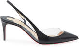 Thumbnail for your product : Christian Louboutin OptiSexy Asymmetric Red Sole Slingback Pumps