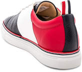 Thumbnail for your product : Thom Browne Pebble Grain Color Blocked Trainers