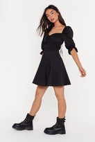 Thumbnail for your product : Nasty Gal Womens Boom or Bust Puff Fit & Flare Dress - Black - M