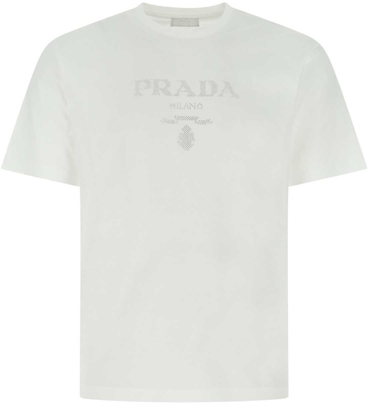 Prada Logo T-shirt | Shop the world's largest collection of 