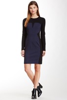 Thumbnail for your product : Yigal Azrouel Two-Tone Long Sleeve Dress