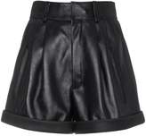 Thumbnail for your product : Saint Laurent High-Waisted Leather Shorts