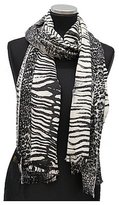 Thumbnail for your product : La Fiorentina Brown Combo Mixed Animal Print Scarf