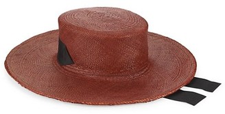Monrowe Release III Bobbie Jean Panama Straw Tied Wide Brim Hat
