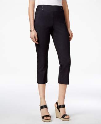 JM Collection Embellished Pull-On Capri Pants, Created for Macy's