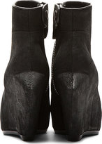 Thumbnail for your product : Rick Owens Black Mega Turbo Wedge Ankle Boots