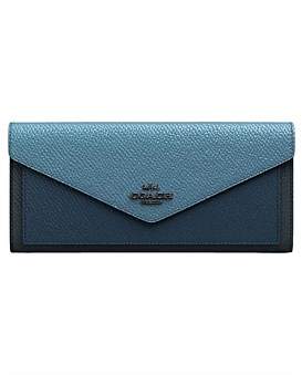 Coach Soft Wallet In Colorblock