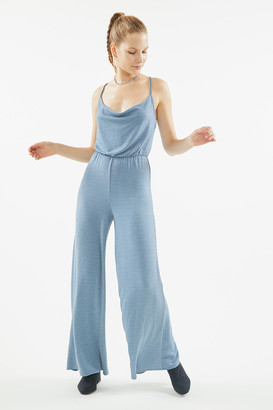 Urban Outfitters Halli Sparkly Cross-Back Jumpsuit