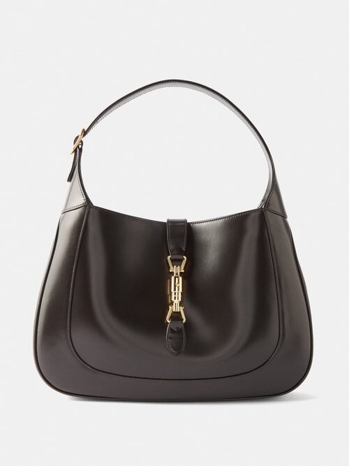 Gucci Jackie 1961 Leather Shoulder Bag - Black - ShopStyle