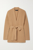 Thumbnail for your product : Nili Lotan Kathleen Belted Cashmere Cardigan - Brown