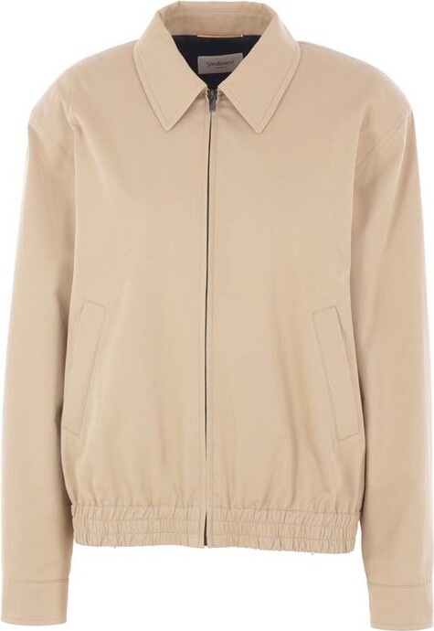 Saint Laurent Zip-Up Long-Sleeved Jacket