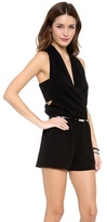 Thumbnail for your product : Robert Rodriguez Belted Crepe Romper