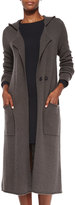 Thumbnail for your product : Thomas Laboratories ATM Double-Breasted Hooded Felt Coat