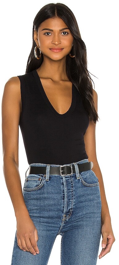 Enza Costa Supima Sleeveless U Tank