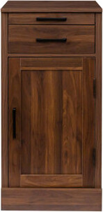 George Oliver Brown Walnut Color Modular Wine Bar Cabinet Buffet Cabinet With Hutch For Dining Room