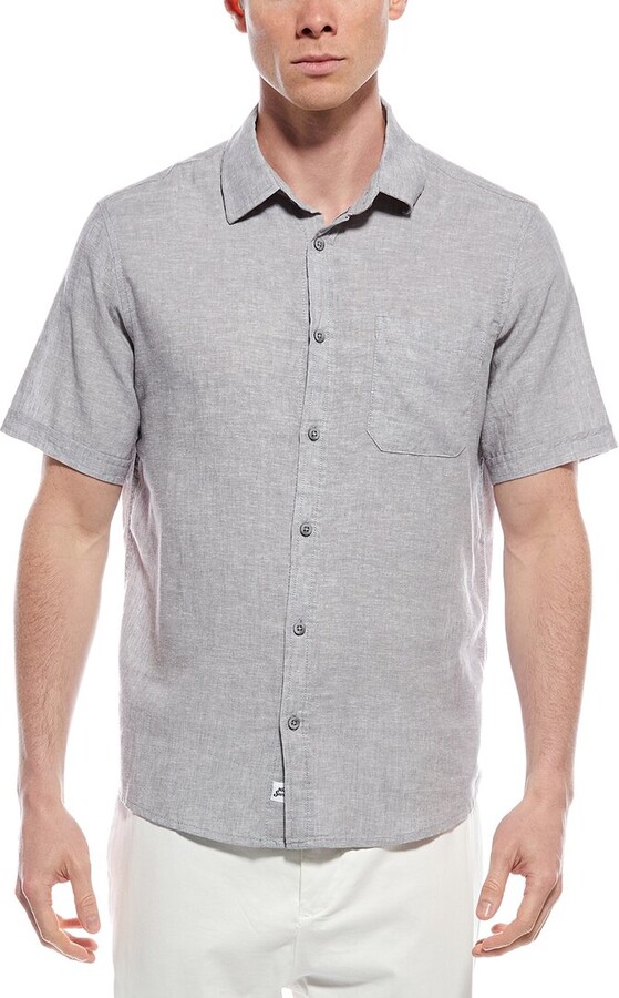 Mr.Swim Mr. Swim Linen-Blend Shirt