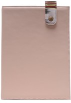 Thumbnail for your product : K'ai&Vrosi Leta Pastel Pink Leather Organizer With Handloomed Peshtamal Flap Closure
