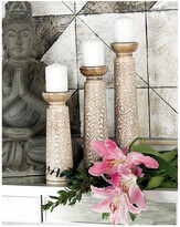 Thumbnail for your product : Uma Enterprises New Traditional Wood And Metal Candle Holders