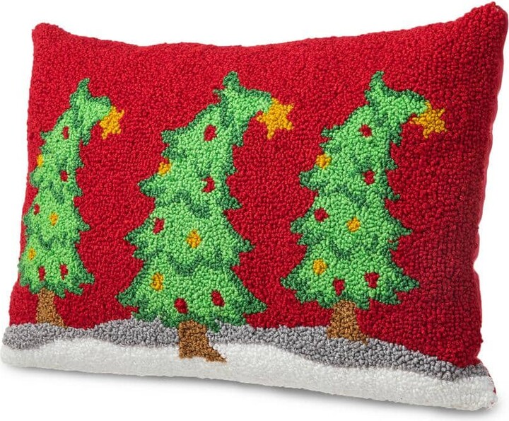 12 in. H Hooked Bent Trees Pillow