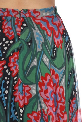Mirae Gemma Printed Viscose Maxi Skirt