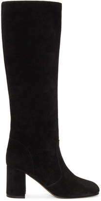 Maryam Nassir Zadeh Black Suede Lune Tall Boots