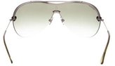 Thumbnail for your product : Saint Laurent Rimless Shield Sunglasses