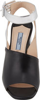 Thumbnail for your product : Prada Crisscross Ankle-Strap Sandals