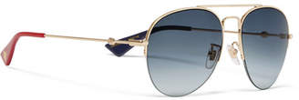 Gucci Aviator-Style Acetate and Gold-Tone Sunglasses