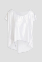 Thumbnail for your product : Heroine Sport Split-back metallic stretch-jersey T-shirt