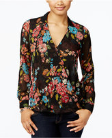 Thumbnail for your product : KUT from the Kloth Floral-Print Surplice Top