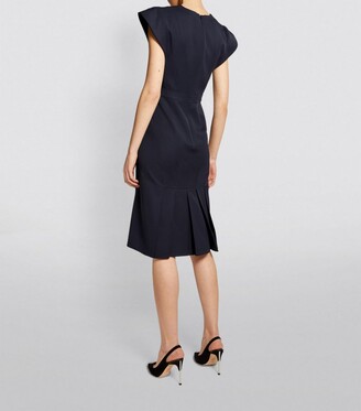 Alexander McQueen Virgin Wool Midi Dress