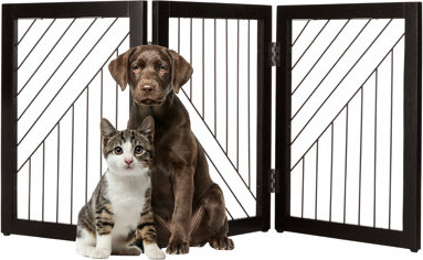Petmaker Pet Gate 3-Panel Indoor Folding Dog Gate for Stairs or Doorways Freestanding Pet Fence for Cats and Dogs