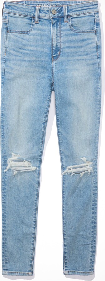 American Eagle Outfitters AE Next Level Ripped Super High-Waisted Jegging