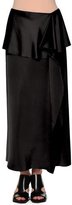 Thumbnail for your product : Marni Fold-Waist Side-Ruffle Maxi Skirt, Black