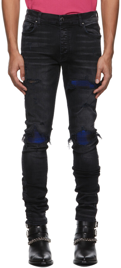 Amiri Black Plaid MX1 Jeans - ShopStyle