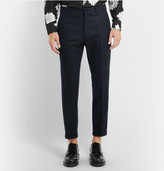 Thumbnail for your product : Marni Slim-Fit Cropped Wool-Blend Trousers