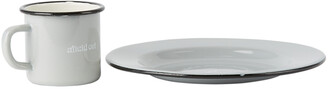 Afield Out SSENSE Exclusive Grey Enamel Plate & Mug Set