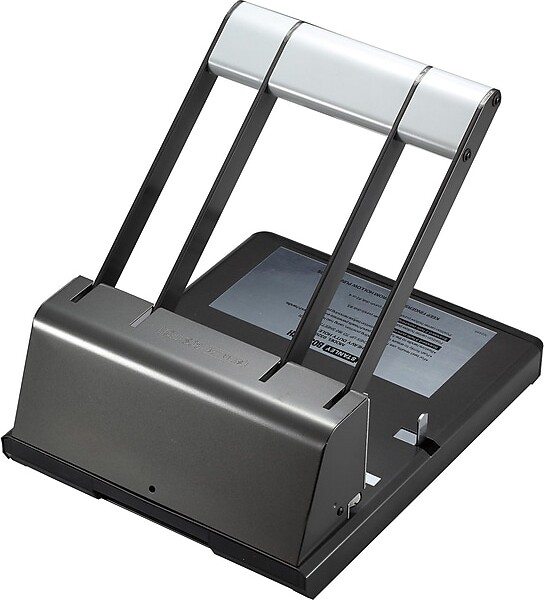 Bostitch 3-Hole Punch, 130 Sheet Capacity, Black (03200)