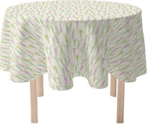 East Urban Home Round Geometric Cotton Twill Tablecloth