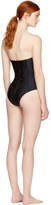 Thumbnail for your product : Fleur Du Mal Black Strapless V-Neck Swimsuit