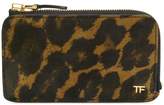 Thumbnail for your product : Tom Ford leopard zip wallet