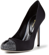 Thumbnail for your product : Sergio Rossi Cachet Evening Peep-Toe Pump