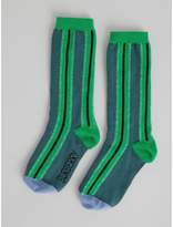 Thumbnail for your product : Burberry Striped Cotton Blend Socks