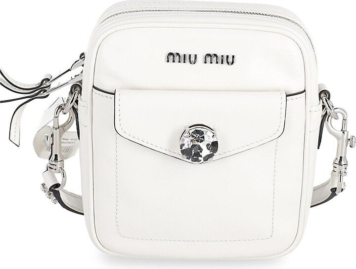 Miu Miu Leather Crystal Bag | ShopStyle