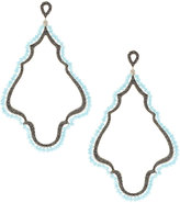 Thumbnail for your product : Azaara Scalloped Pave Crystal Earrings, Blue