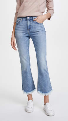 7 For All Mankind Cropped Ali Jeans with Frayed Hem