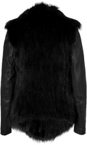 Thumbnail for your product : Barbara Bui Leather Jacket with Fox Fur