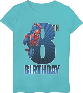Licensed Character Girls 7-16 Marvel Spider-Man 8th Birthday Tee