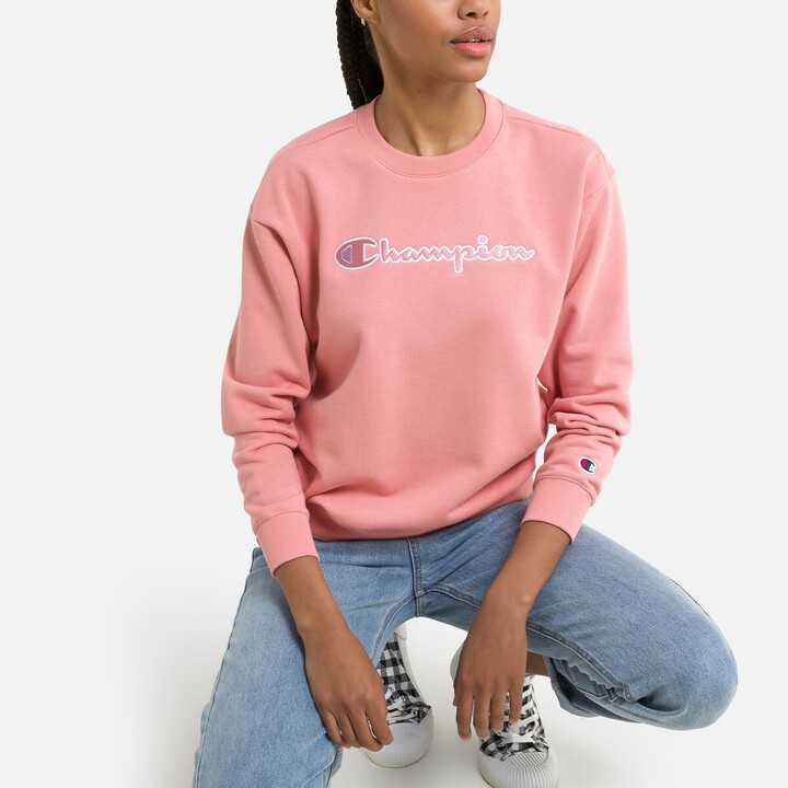 hot pink champion sweatshirt