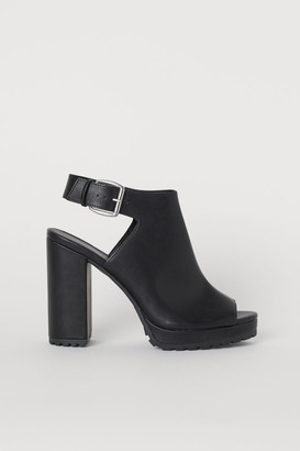 H&M Chunky-soled Sandals - Black - ShopStyle